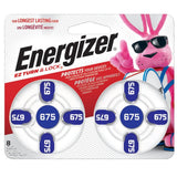 Energizer Size 675 Zinc Air Hearing Aid Battery - 8pc dispenser card