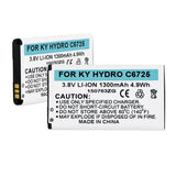 Cell Phone Battery - KYOCERA SCP-59LBPS 3.8V 1300mAh LI-ION BATTERY  / BLI-1339-1.3 / CEL-C6725