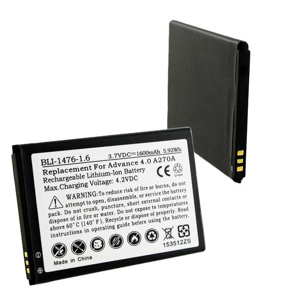 Cell Phone Battery - BLU C745043160T 3.7V 1600mAh LI-ION BATTERY  / BLI-1476-1.6 / CEL-A270A