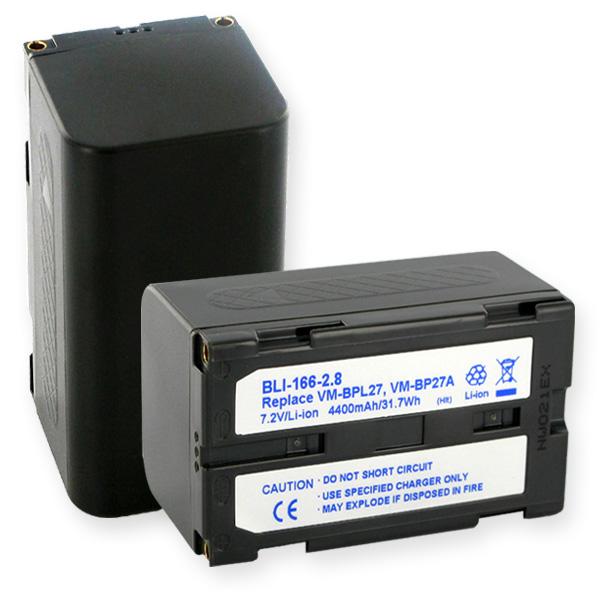Video Battery - RCA/HITACHI VM-BPL27A LI-ION 4600mAh  / BLI-166-2.8 / CAM-BPL13-2.9