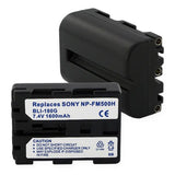 Video Battery - SONY NP-FM500H LI-ION 1.6Ah W/TOP GROOVE  / BLI-180G / CAM-FM500H