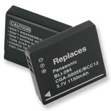 Video Battery - PANSONC DMW-BCC12 L-ION 1.15Ah  / BLI-284 / CAM-S005