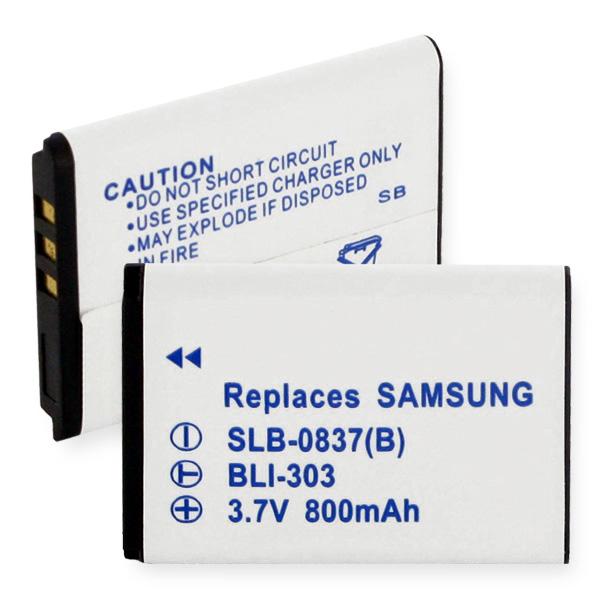 Video Battery - SAMSUNG 0837B LI-ION 800mAh  / BLI-303 / CAM-SLB0837B