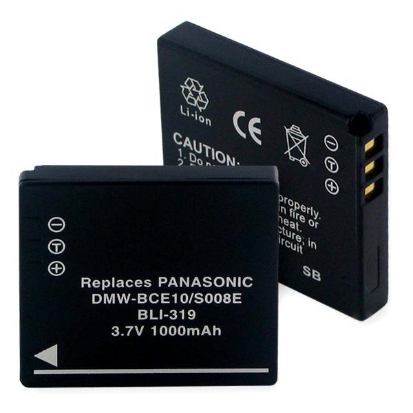 Video Battery - PANASONIC DMW-BCE10/S008E LI-ION 650mAh  / BLI-319 / CAM-BCE10