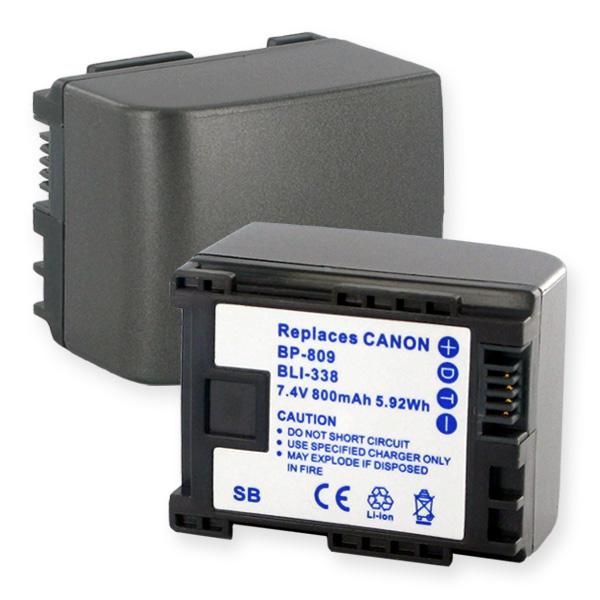 Video Battery - CANON BP-809 7.4V 800MAH  / BLI-338 / CAM-BP809