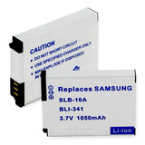 Video Battery - SAMSUNG SLB-10A LI-ION 1050mAh  / BLI-341 / CAM-SLB10A