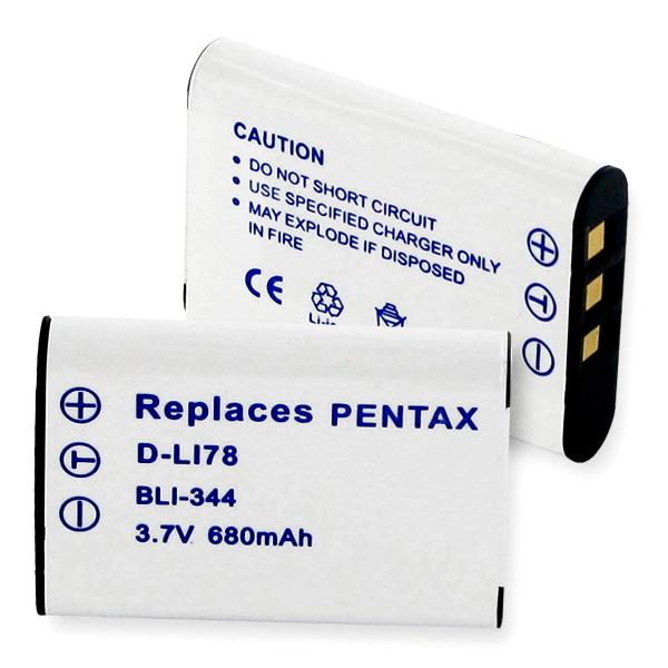 Video Battery - PENTAX D-Li78 LI-ION 680mAh  / BLI-344 / CAM-785