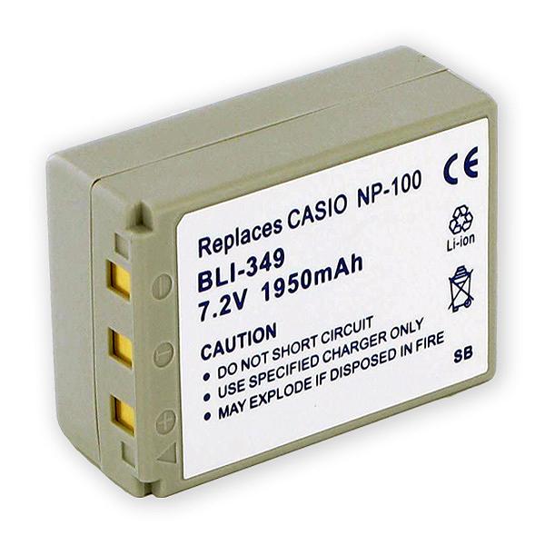 Video Battery - CASIO NP-100 LI-ION 7.4V 1950mAh  / BLI-349 / CAM-NP100C