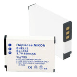 Video Battery - NIKON EN-EL12 LI-ION 800mAh  / BLI-354 / CAM-786