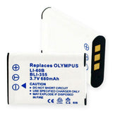 Video Battery - OLYMPUS Li-60B LI-ION 680mAh  / BLI-355 / CAM-LI60B