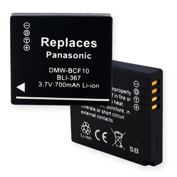 Video Battery - PANASONIC DMW-BCF10 LI-ION 700mAh  / BLI-367 / CAM-BCF10E
