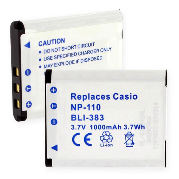 Digital Battery - CASIO NP-110 LI-ION 1000MAH  / BLI-383 / CAM-NP110