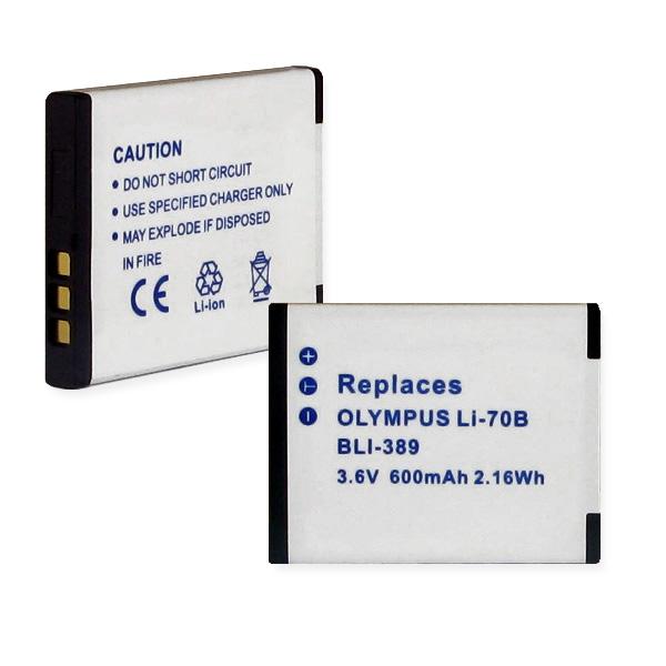 Digital Battery - OLYMPUS Li-70B 3.6V 600MAH  / BLI-389 / OLYMPUS LI-70B