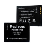 Digital Battery - PANASONIC DMW-BCH7 3.7V 650MAH  / BLI-391 / PANA DMW-BCH7