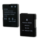 Digital Battery - NIKON EN-EL14 7.4V 1000MAH  / BLI-401 / CAM-ENEL14