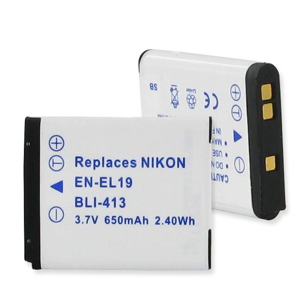 Digital Battery - NIKON EN-EL19 3.7V 650MAH  / BLI-413 / NIKON EN-EL19