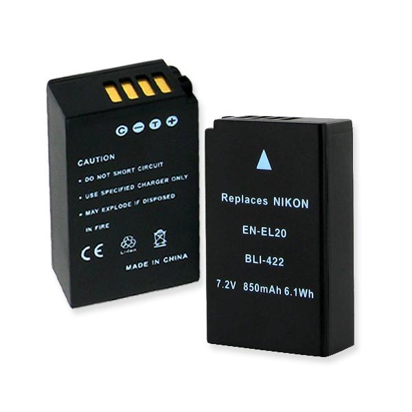 Digital Battery - NIKON EN-EL20 7.2V 850MAH  / BLI-422 / CAM-ENEL20