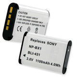 Digital Battery - SONY NP-BX1 3.6V 1100MAH  / BLI-431 / CAM-BX1