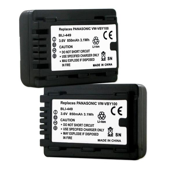Digital Battery - PANASONIC VW-VBY100 3.6V 850MAH  / BLI-449 / CAM-VBY100
