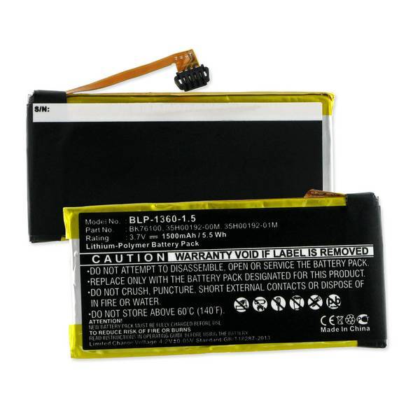 Cell Phone Battery (Embedded) - HTC BK76100 PK76300 3.7V 1500mAh LI-POL BATTERY (T)