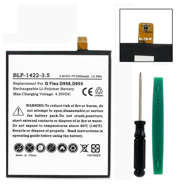 Cell Phone Battery (Embedded) - LG BL-T8 3.8V 3500mAh LI-POL BATTERY (T)