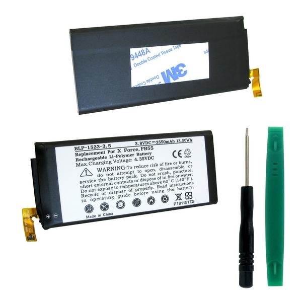 Cell Phone Battery (Embedded) - MOTOROLA MOTO X FORCE 3.8V 3550mAh LI-POL BATTERY (T)  / BLP-1523-3.5 / CEL-XT1580