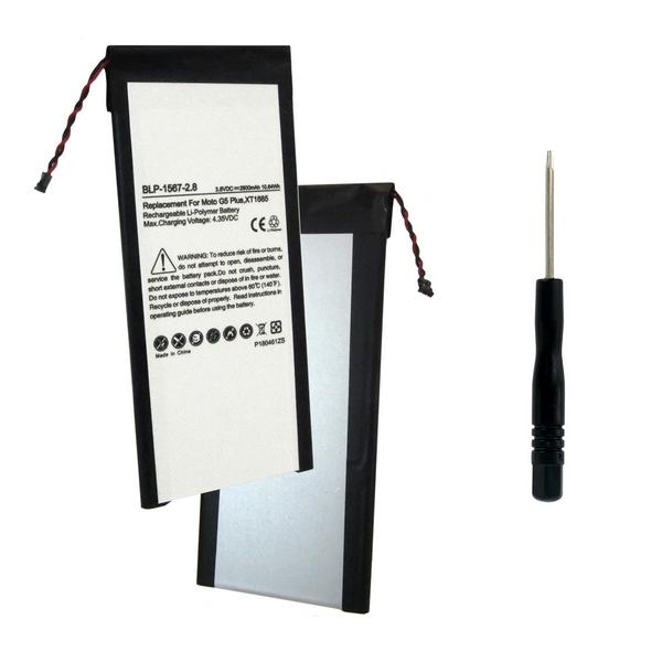 Cell Phone Battery (Embedded) - MOTOROLA MOTO G PLUS XT1685 HG40 3.8V 2.8Ah LI-POL BATTERY (T)  / BLP-1567-2.8 / CEL-XT1685