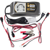 CM12A - Schauer 12V 1/8/12A Multi-Stage Smart Charger / Conditioner / Rejuvenator / Maintainer 115VAC Clips & Ring Terminals
