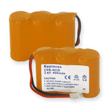 Cordless Phone Battery - 3X2/3AA NCAD 400mAh/D CONNECTOR  / CPB-403D / 3-1/2AA-A