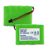 Cordless Phone Battery - PANASONIC HHR-P516A 6V 1500mAh NIMH BATTERY