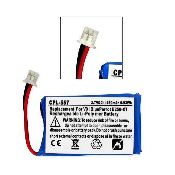 Cordless Phone Battery - VXI BLUEPARROT B250-XT 3.7V 250mAh LI-POL BATTERY  / CPL-557 / HS-B250XT