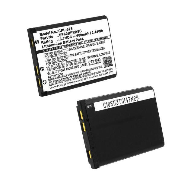 Cordless Phone Battery - PANASONIC KX-TCA285 3.7V 660mAh LI-ION BATTERY