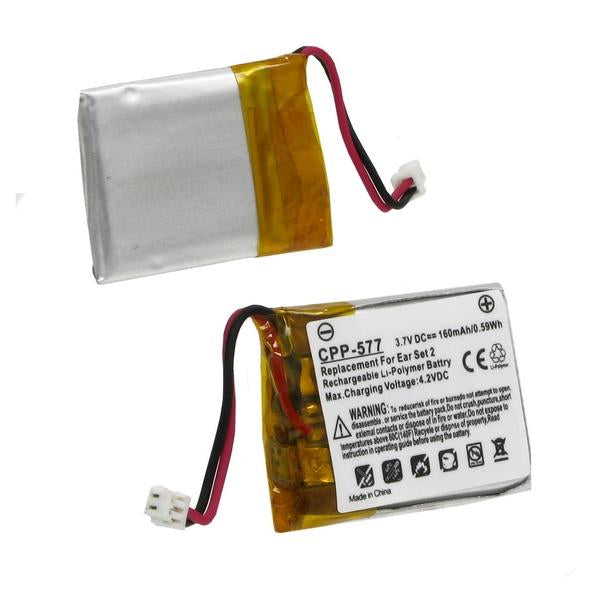 Cordless Phone Battery - BANG AND OLUFSEN EARSET 2 3.7V 160mAh LI-POL BATTERY  / CPP-577 / HS-ES2