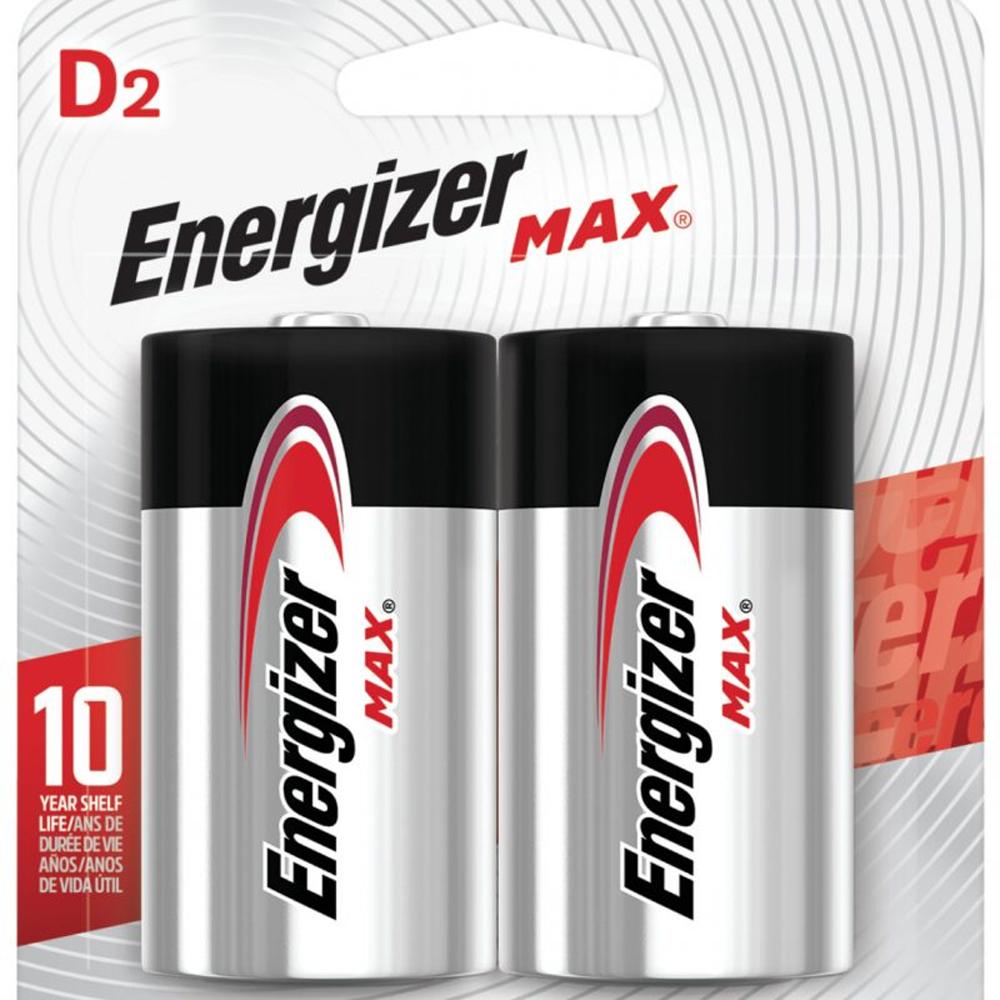 Energizer MAX D Alkaline - 2pk