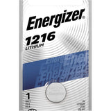 Energizer 1216 Lithium Coin Cell, 3V - 1 per card