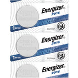 Energizer 2016 Lithium Coin Cell, 3V - Tear Strip of 5