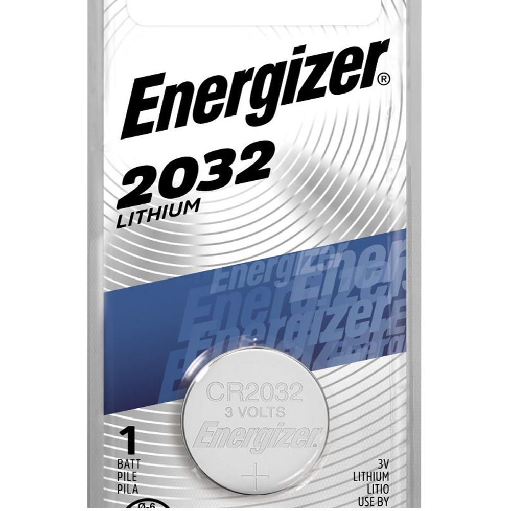 Energizer 2032 Lithium Coin Cell, 3V - 1 per card