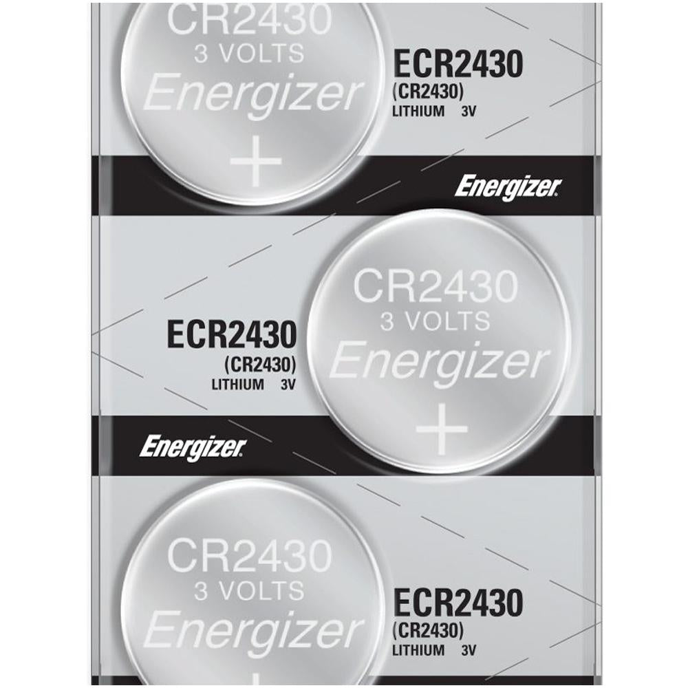 Energizer 2430 Lithium Coin Cell, 3V - Tear Strip of 5 — PLP Battery Supply
