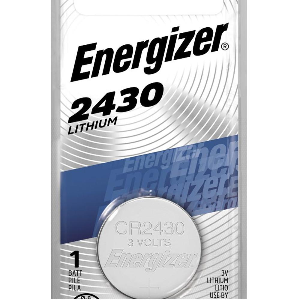 Energizer 2430 Lithium Coin Cell, 3V - 1 per card