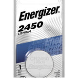 Energizer 2450 Lithium Coin Cell, 3V - 1 per card