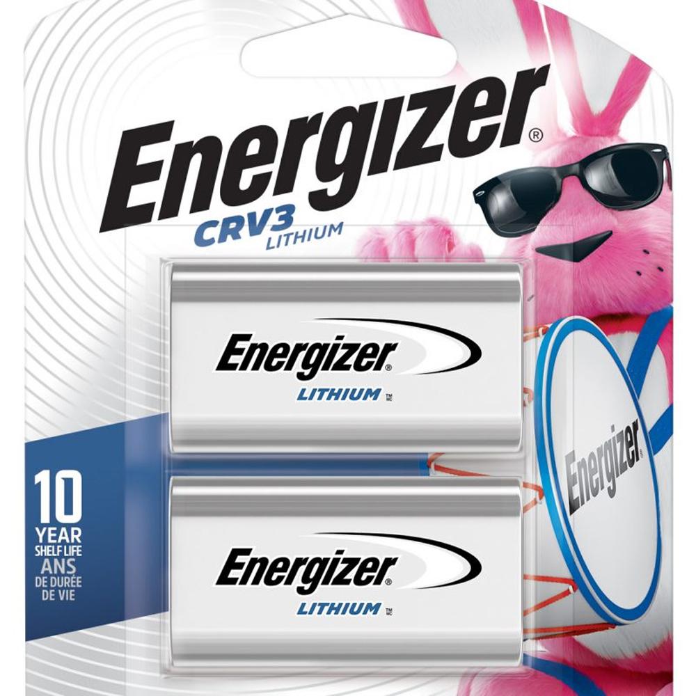 Energizer 3V Lithium CRV3, 3.0V - 2pk