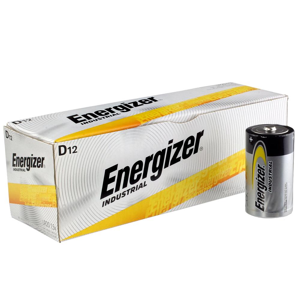 Energizer® EN95 Industrial D Alkaline Battery - Carton of 12
