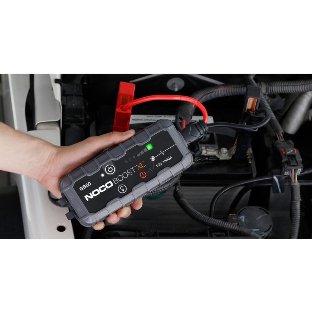 NOCO Genius Boost Plus 1500 Amp UltraSafe Jump Starter & Power Pack USB Ports Worklight, GB50