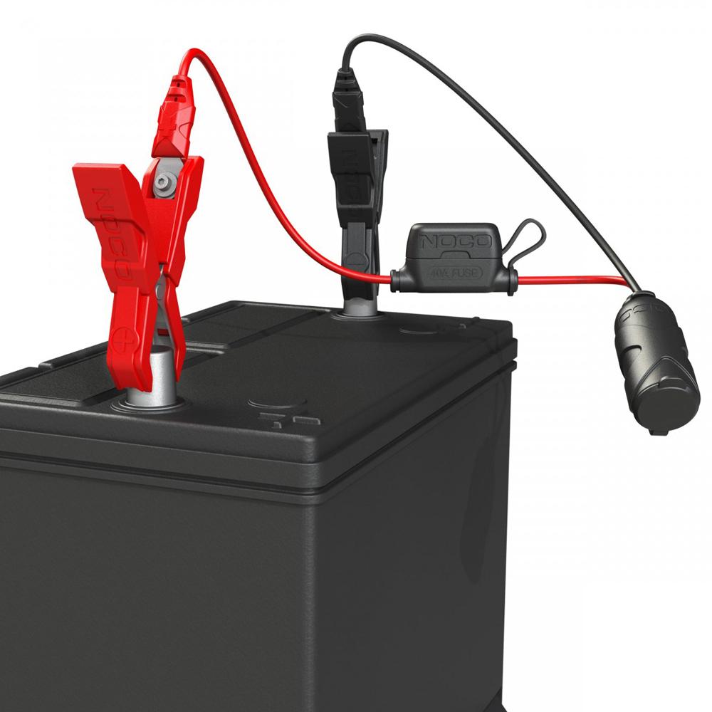 Battery Pack Plug Socket GC017 12 Volt Plug Socket with Battery Clamps — PLP Battery Supply
