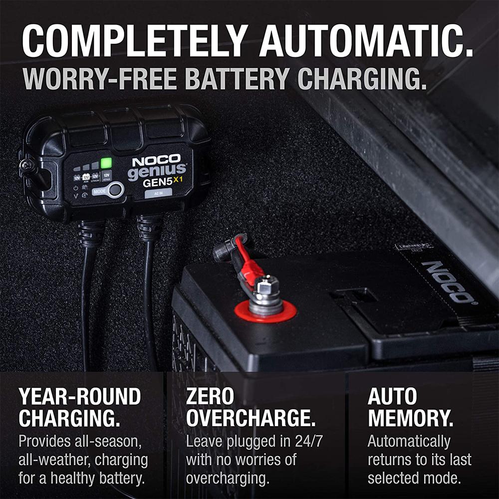 NOCO GEN5X1 1-Bank 5A Onboard Battery Charger & Maintainer
