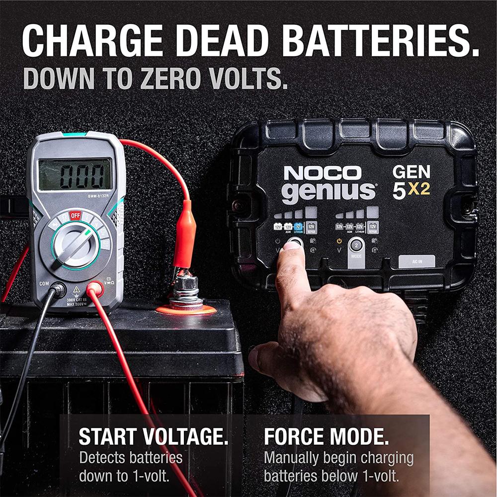 NOCO GEN5X2 2-Bank 10A Onboard Battery Charger & Maintainer