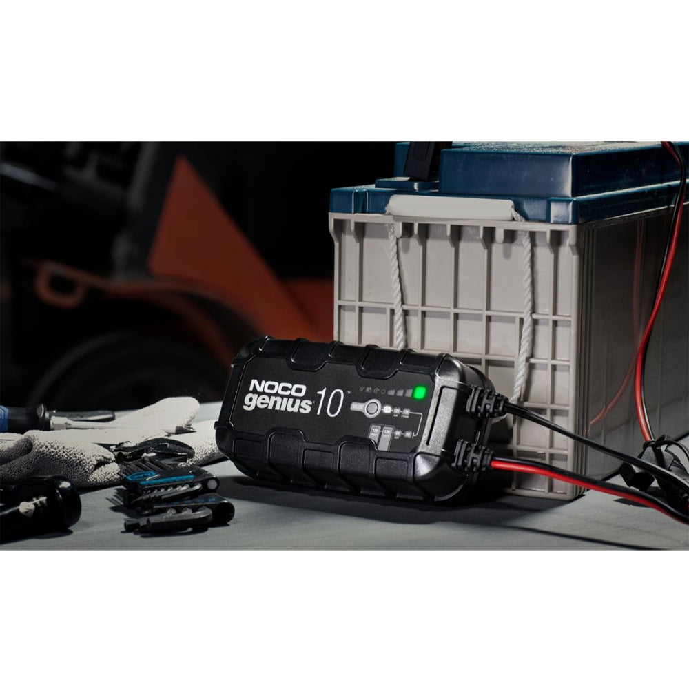 NOCO GENIUS10 10-Amp Battery Charger, Battery Maintainer, and Battery Desulfator