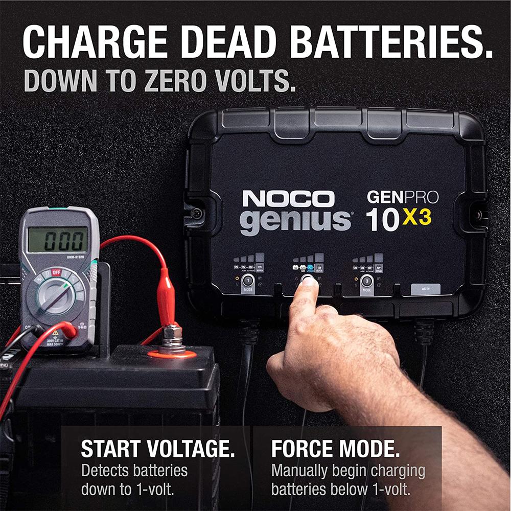NOCO GENPRO10X3 3-Bank 30A Onboard Battery Charger & Maintainer