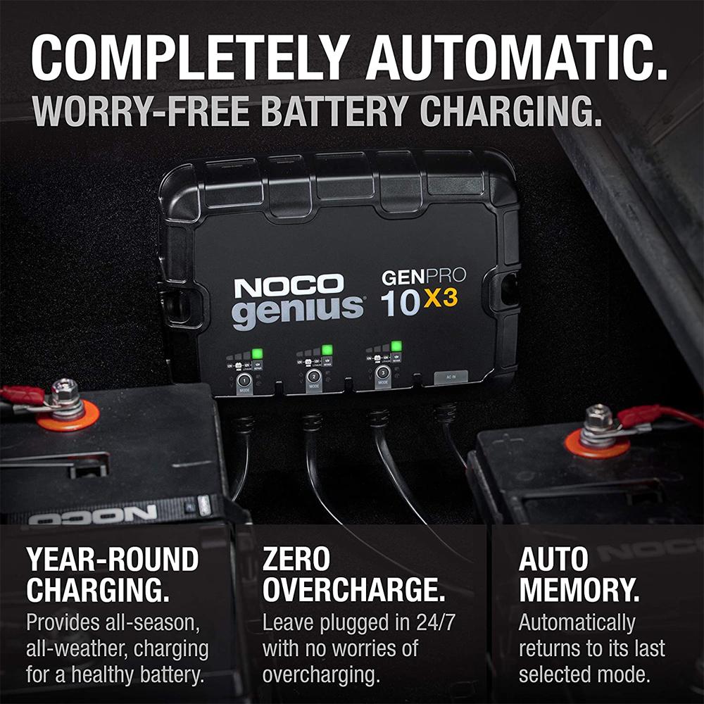 NOCO GENPRO10X3 3-Bank 30A Onboard Battery Charger & Maintainer