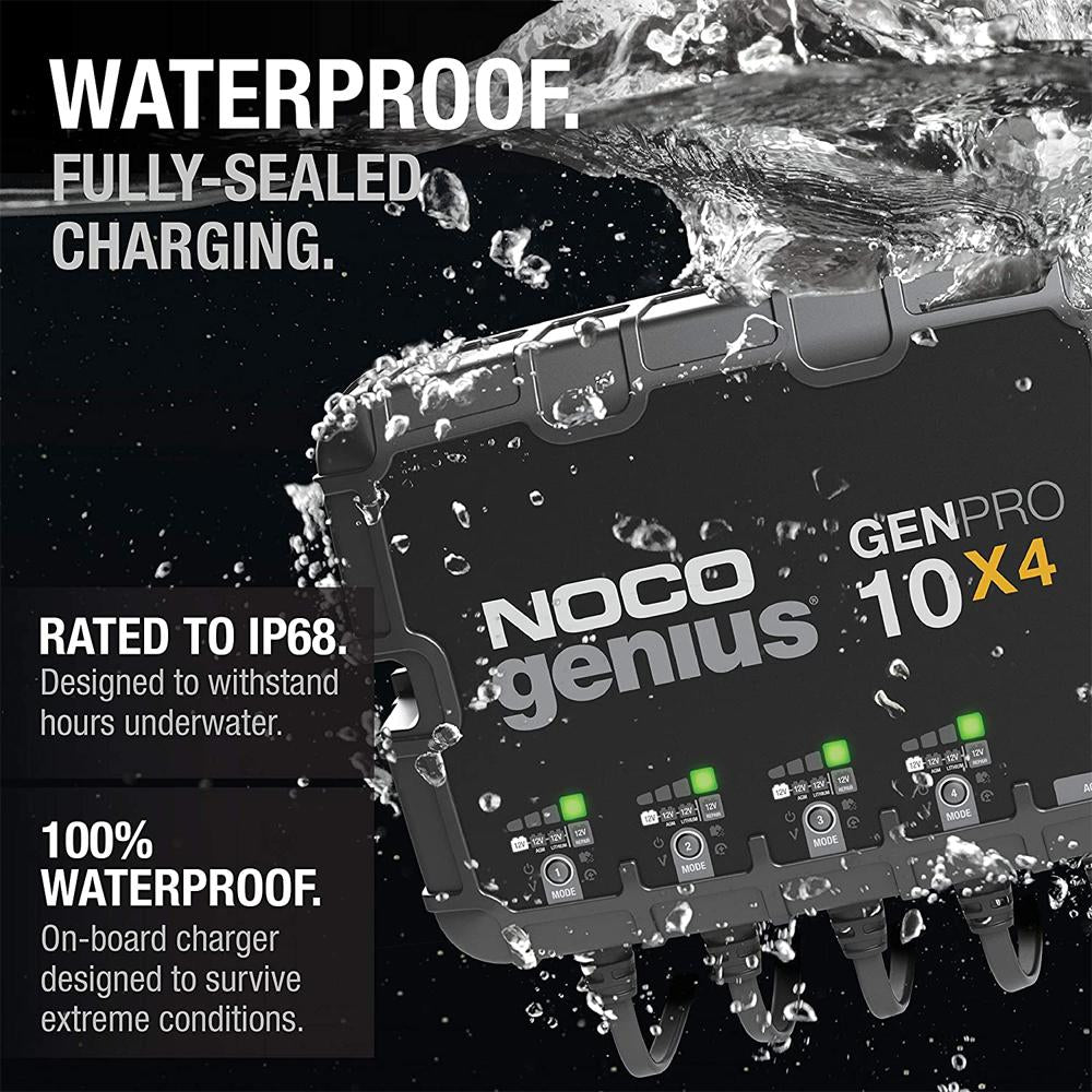 NOCO GENPRO10X4 4-Bank 40A Onboard Battery Charger & Maintainer